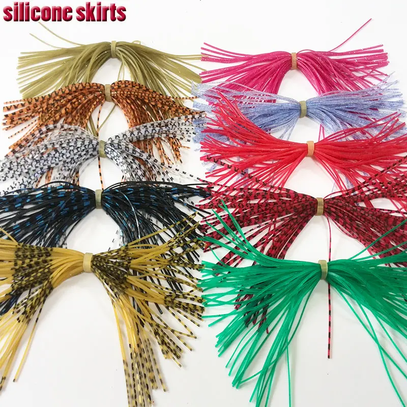 

2018HOT Special 10Bundles 50strands silicone skirts High quality! thread fly tying material
