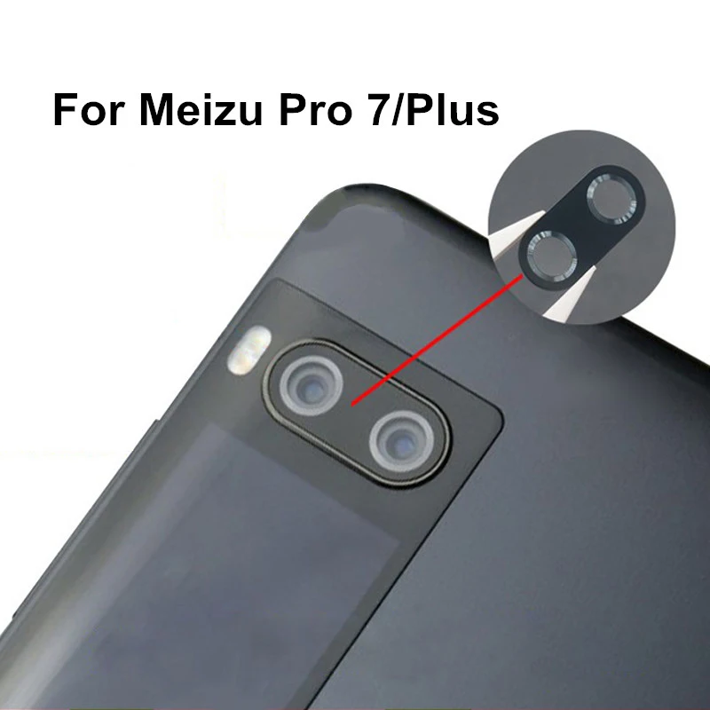 Задняя камера стеклянная крышка объектива для MEIZU 16th Plus X8 V8 Note 8 Pro 7 с клейкой