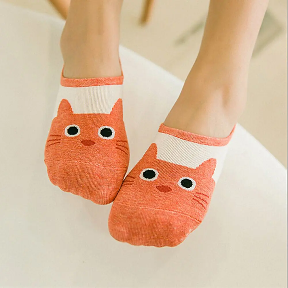 Женская милая уличная одежда Kawaii сезон лето весна принт с животными Sox мультяшный