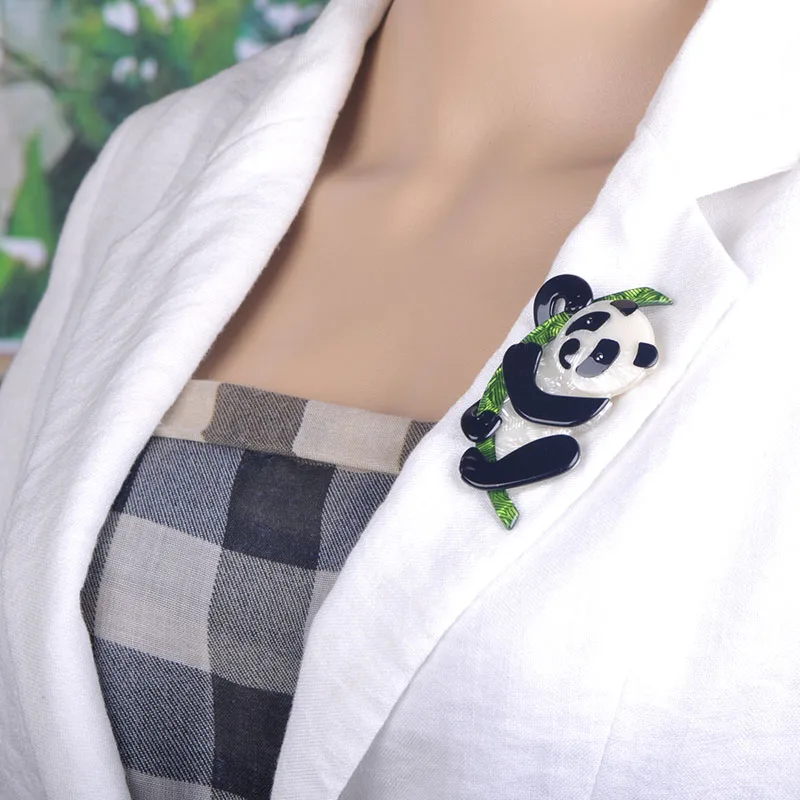 Милые Акриловые броши Funmor в форме панды аксессуары ручной работы для букета