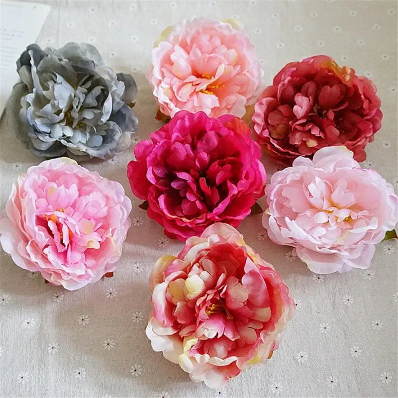 Хит Европейский Искусственный Пион Цветочная голова художественная пеония для