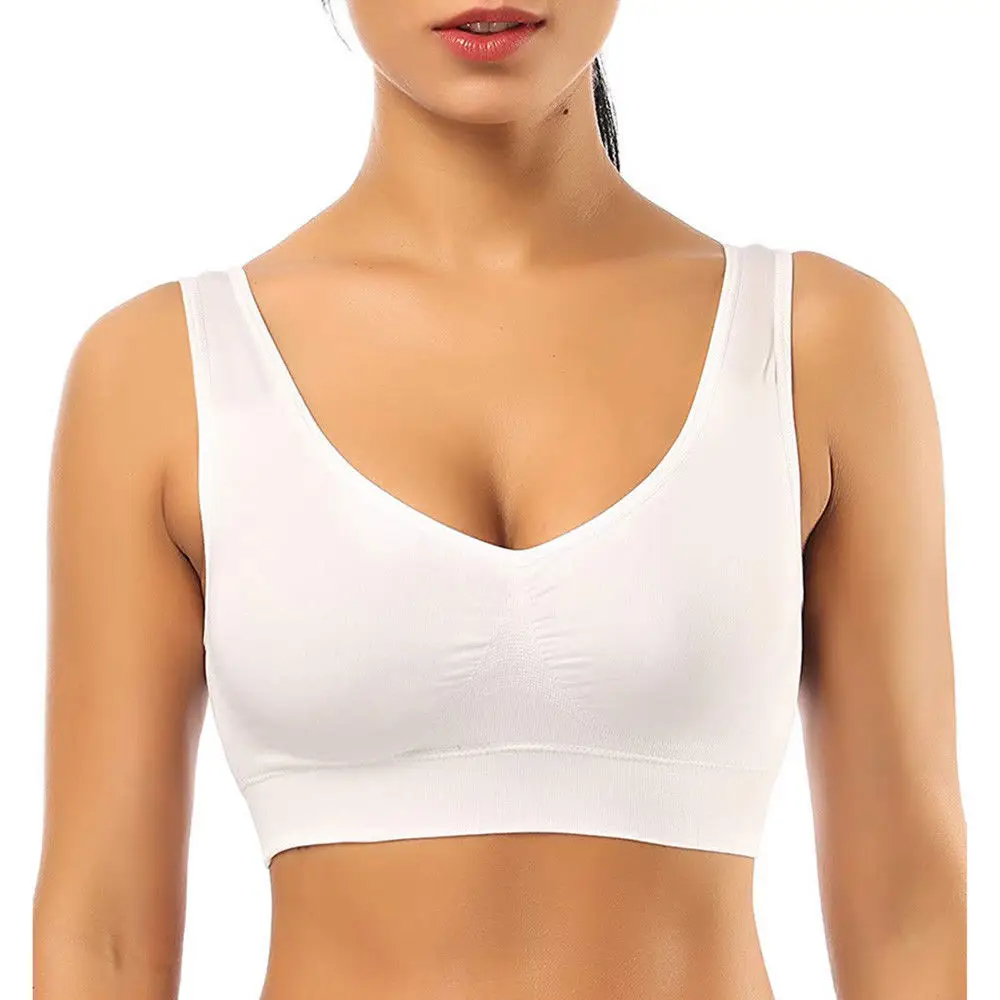

Bras For Women Intimates Underwear Tube Tops Everyday Sexy Lingerie Wire Free Full Cup Casual Sports Bras Padded 10 Colors BH
