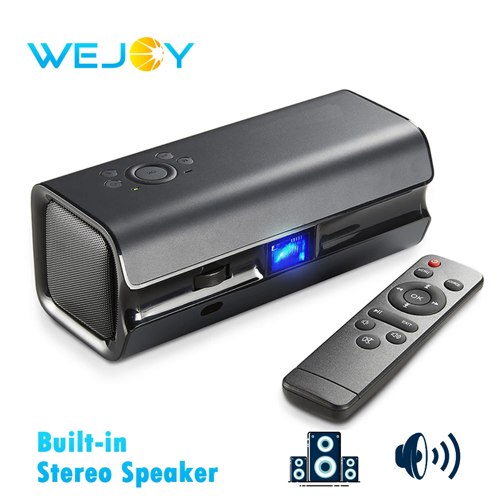 Wejoy V1 портативный проектор для домашнего кинотеатра HIFI динамик Карманный модуль