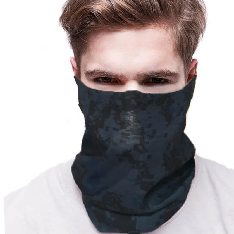 Шарф-маска для велосипедиста Камуфляжный цветной платок, Манишка камуфляжные головные уборы для активного отдыха, походная маска для лица, тактические военные головные шарфы