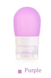 Purple S Мода конфеты цвет силиконовые бутылки путешествия косметический шампунь лосьон контейнер CN - Цвет: Purple S