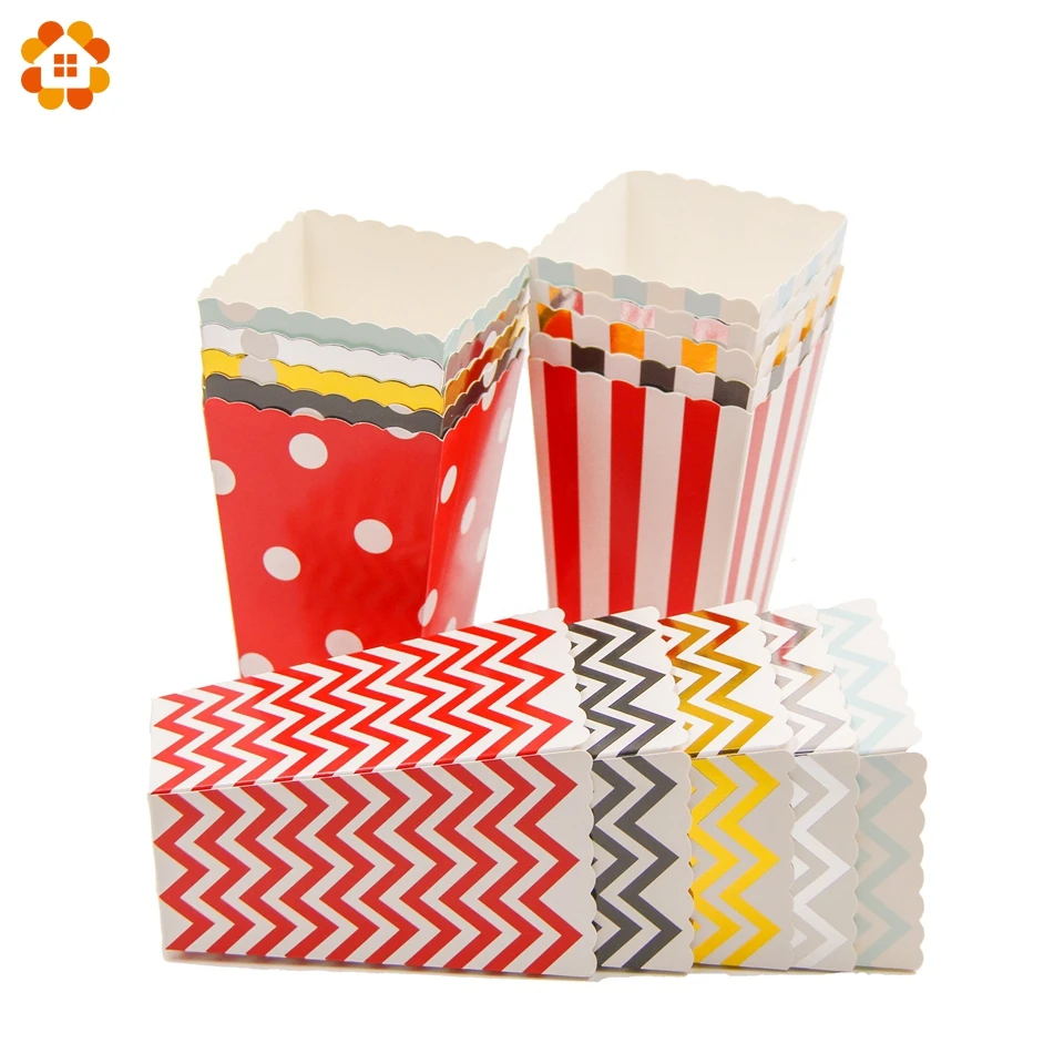 12 шт./лот коробка для попкорна разнообразные стильные украшения темативечерние