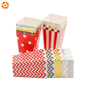 12 шт.лот коробка для попкорна разнообразные стильные украшения для темативечерние НКИ для детей на день рождения Рождество свадебвечерние ринка Детский праздник