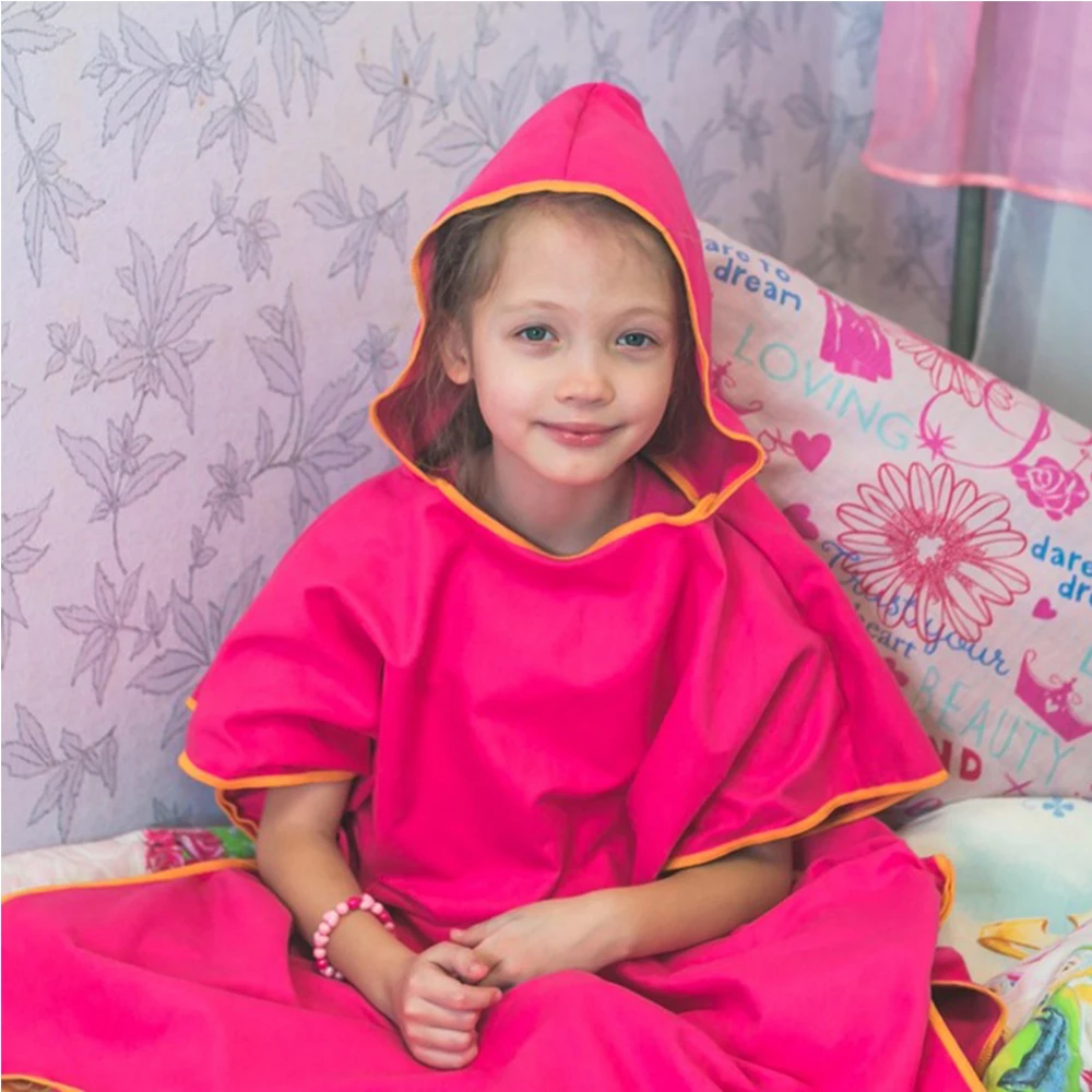 Zipsoft пончо из микрофибры для смены Гидрокостюма с капюшоном серфинга компактные