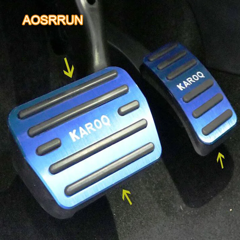 AOSRRUN алюминиевый сплав педаль акселератора тормоза украшение интерьера