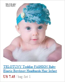 TELOTUNY/Модная вязаная повязка на голову для маленьких девочек; Лидер продаж; эластичная резинка для волос для девочек; Теплая Зимняя повязка на голову с бантом; вязаная крючком; Z1107