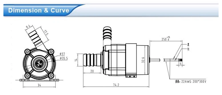 TOPSFLO TL-B03 DC водяной насос тихий погружной Кофеварка пищевой насос