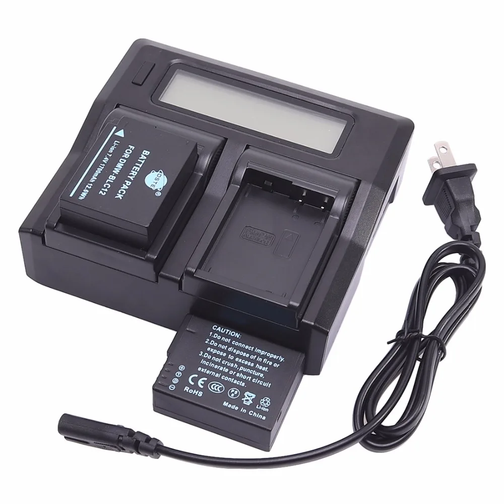 DSTE 2 шт. DMW-BLC12/BP-DC12/BP-51 батарея с двойным USB зарядное устройство для Panasonic DMC-GX8, DMC-G80, DMC-G85, dp1, dp2, dp3