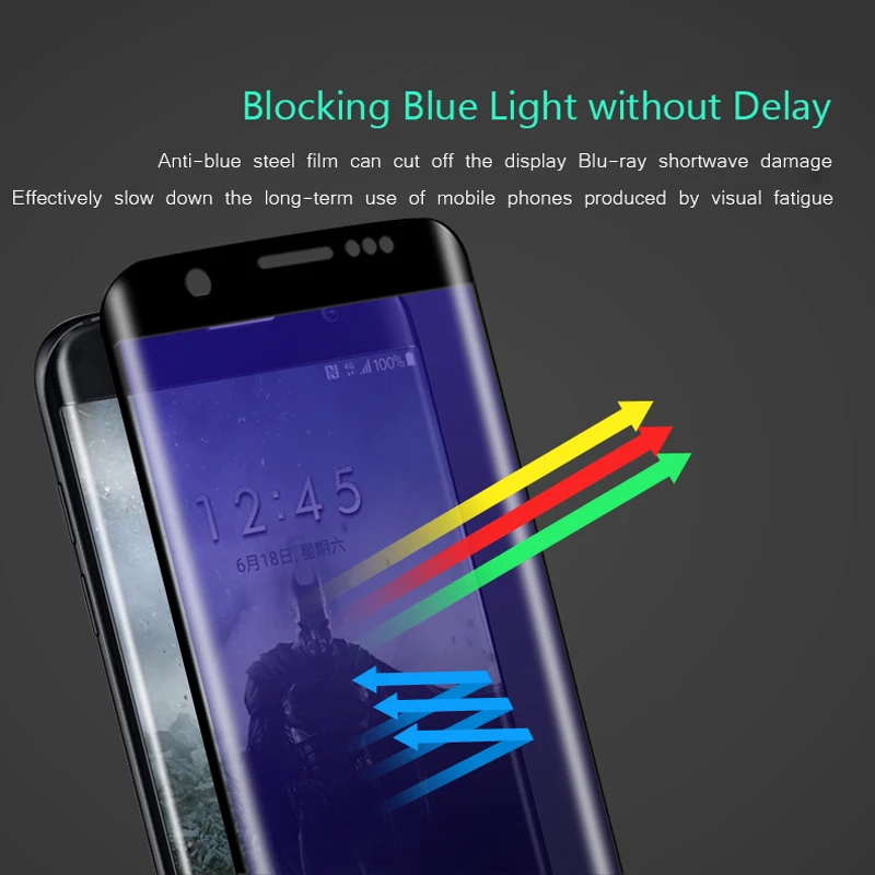 LuckGuard 3D Полный Экран Протектор Фильм Для Samsung Galaxy S6 Край Плюс 360 Градусов Высокой