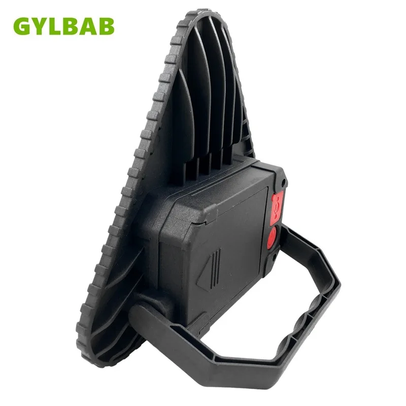 Gylbabb 30 Вт треугольный светодиод AA 18650 на батарейках, портативный аварийный перезаряжаемый светильник для работы, мощный фонарь для вождения автомобиля, мигающий