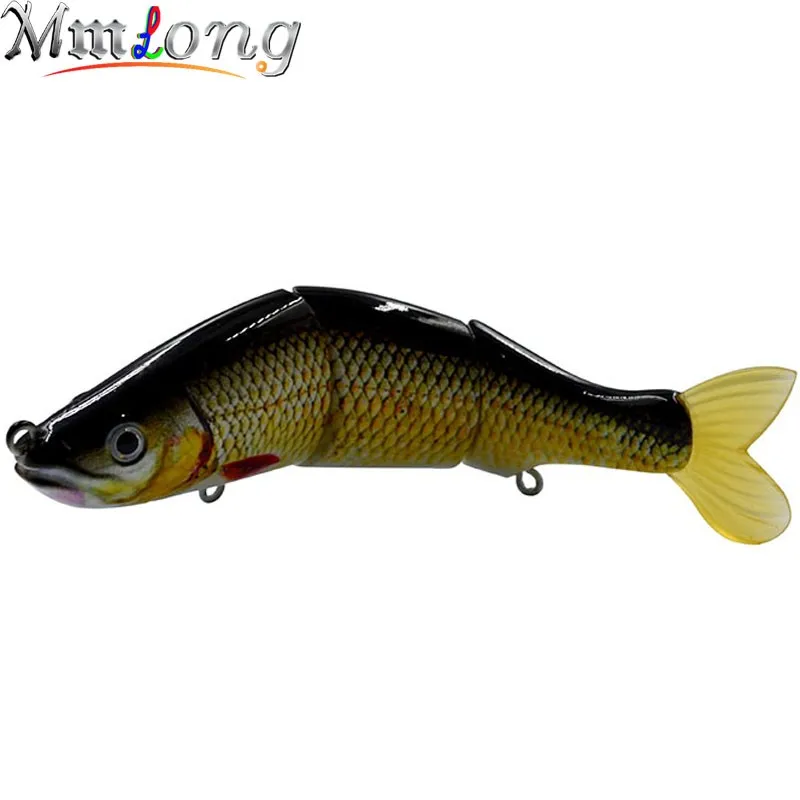 Mmlong 4." профессиональные рыболовную приманку 3 сегментов реалистичные Swimbait медленно тонет приманки искусственные приманки 4 крюк приманки рыболовные рыболовные приманки# MML18A-S