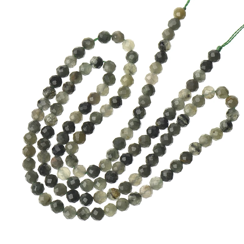 Прозрачный с простой и щедрым голубым серым смесью организация 3 мм-2 мм зеленых