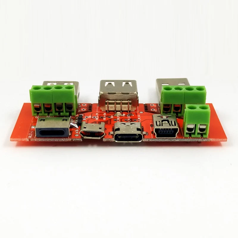 Поддержка type-c MiNi Micro usb iPhone5s/6s протокол Lightning один провод зажим USB передача данных тестовая Плата USB адаптер пластина