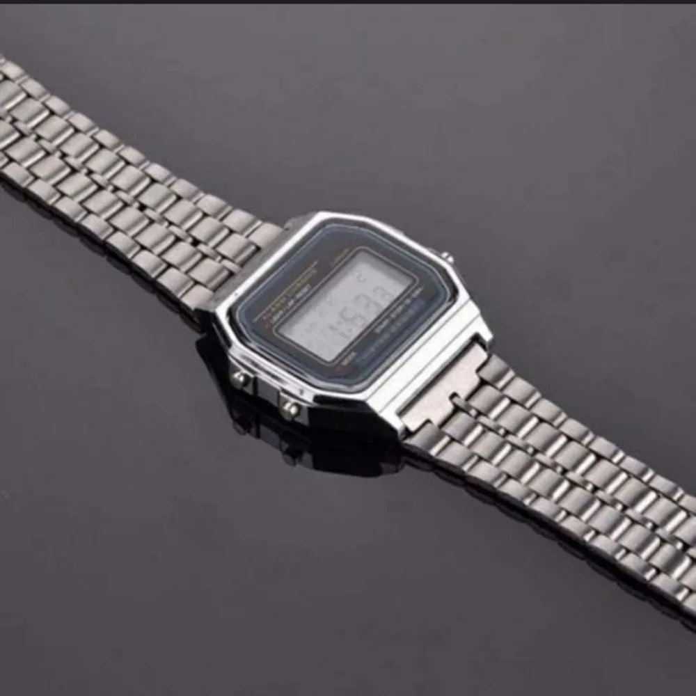 

Luxury Stainless Steel Digital Alarm Stopwatch LED Watch Women Men Fashion Bracelet Wrist Watch Clock relogio feminino masculino