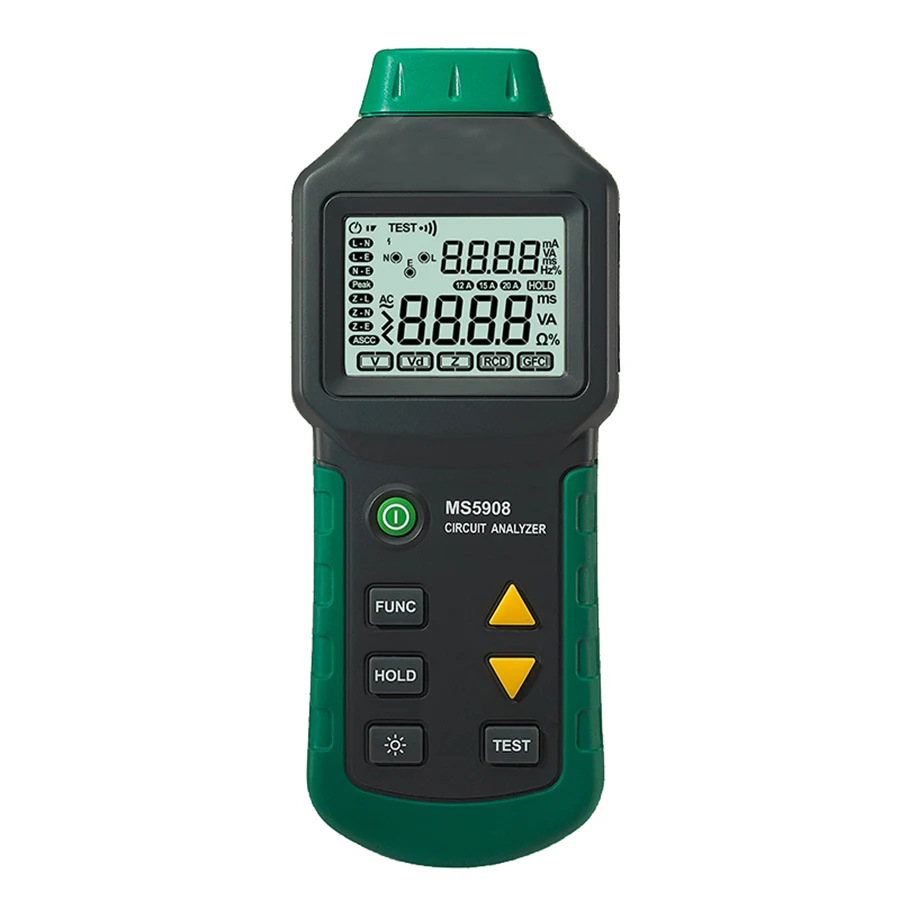 Тестер-анализатор цепей MS5908 Ture RMS по сравнению с тестовым разъемом IDEAL Sure 61-164CN 110 В