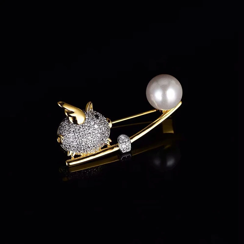 Женская Брошь из серебра 925 пробы с жемчугом|snowflake brooch|pin jewelrybrooch pins |