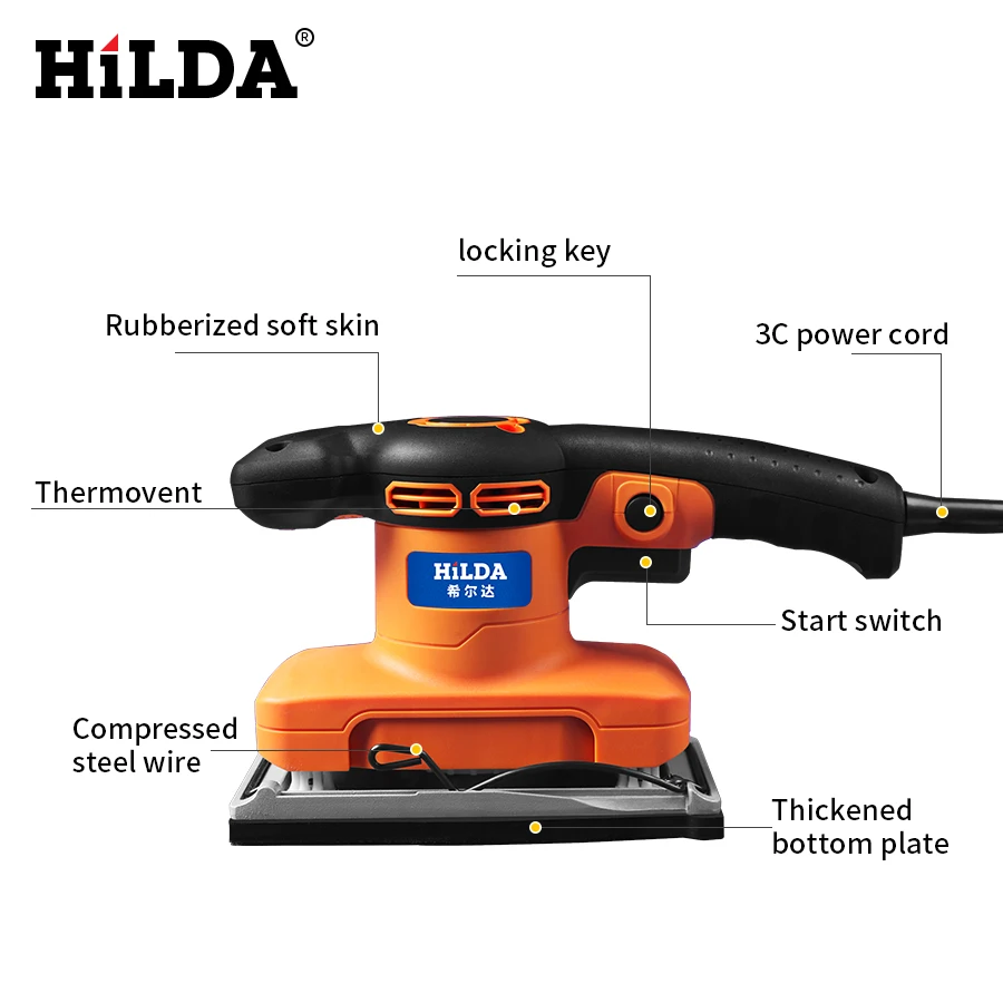 320W Mini Electric Sander Woodworking For Polishing Metal rust Wall renovation Used for plate grinding/Brick Cleaning | Инструменты