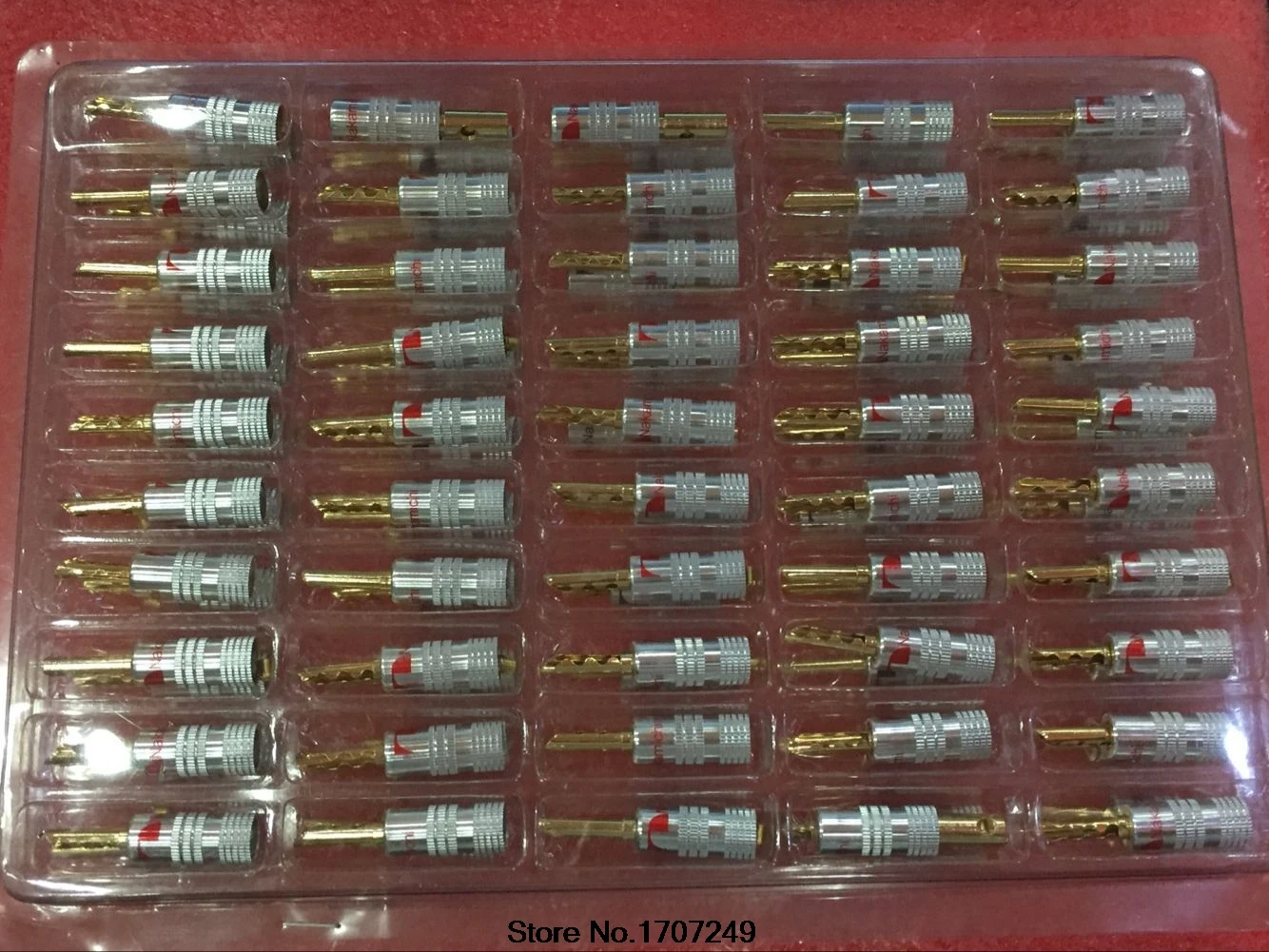 Бесплатная доставка 100 шт. 24K позолоченный аудио Nakamichi BFA бесшумный провод