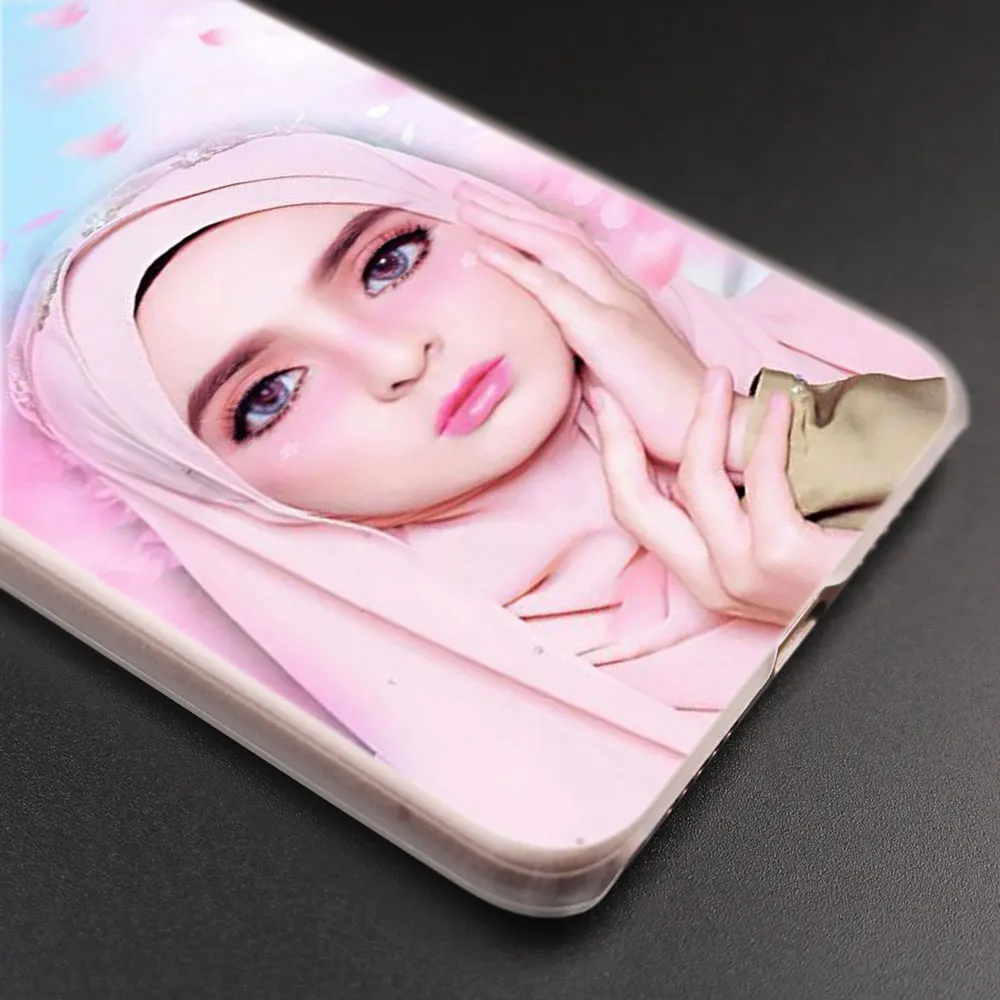 Hijab красивый мусульманский женский модный жесткий чехол для Huawei P30 P20 P10 P9 P8 Lite 2017 Pro