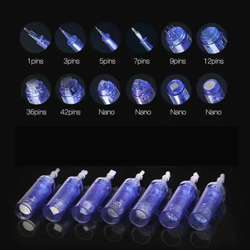 Одноразовый игольчатый картридж для Dr pen A6 Nano/9 pin/12 pin/36 pin/42 pin микро игольчатый Дерма ручка наконечник татуировки Замена