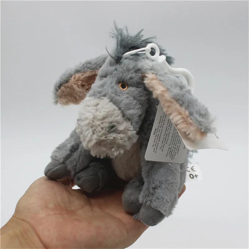 1piece 12cm Donkey Stuff Animal Soft Plush Toy Doll Birthday Children &amp Gril friend Gifts Eeeyore plush pendant toys | Игрушки и