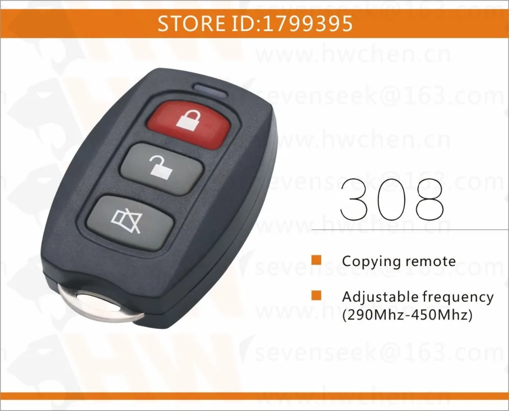 Новейший 4 канальный клонирование Двери Гаража Пульт дистанционного управления