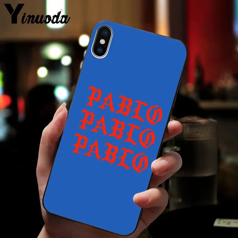 Умный чехол 11pro MAX Kanye West I FEEL LIKE PABLO черный мягкий для iPhone 5 5Sx 6 7plus 8 8Plus X XS