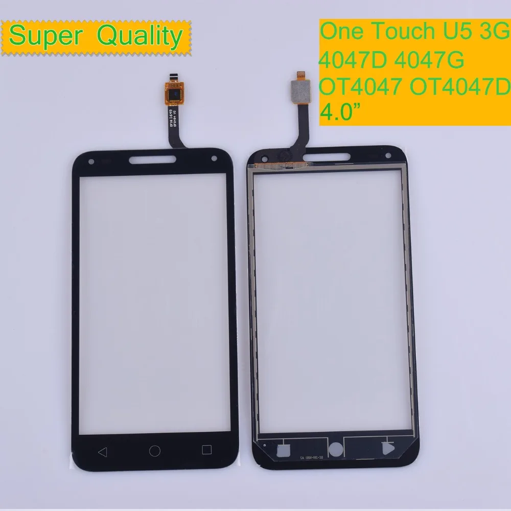 Сенсорный экран для Alcatel One touch U5 3g 4047D 4047G 4047 OT4047 OT4047D сенсорный дигитайзер Панель переднее стекло объектив сенсор