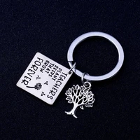 12pcslot teachers plant seeds that grow forever keychain teachers gift tree of life charm key rings graduation gift for teacher