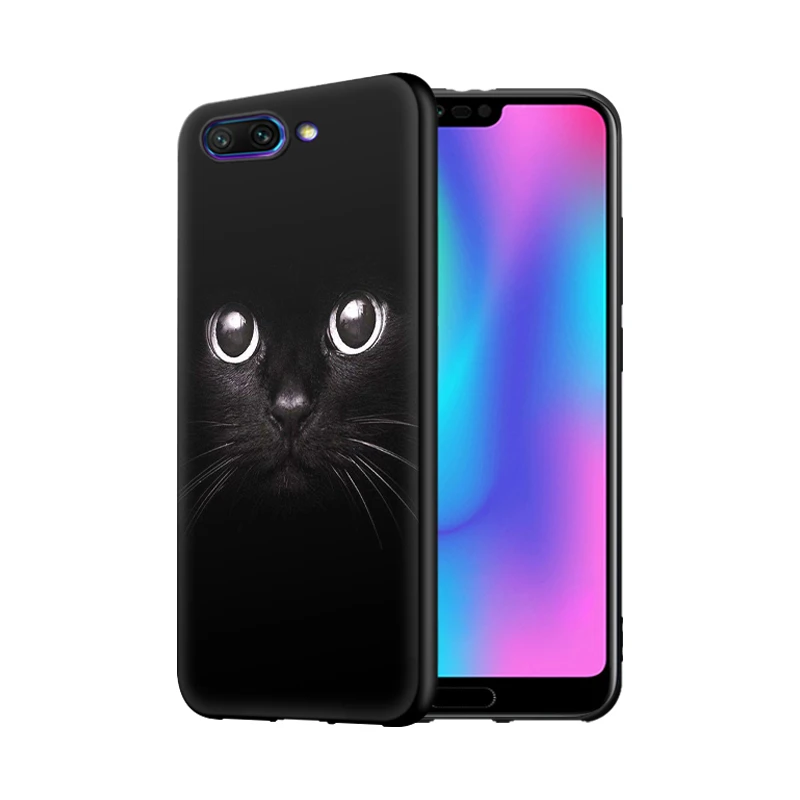 JURCHEN Матовый ТПУ мягкий чехол для телефона Huawei Honor 10 силиконовый мультяшный принт