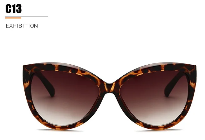 WTYJ089 leopard MIZHO Модные солнцезащитные очки кошачий глаз женские брендовые дизайнерские Винтажные Солнцезащитные очки женские новые градиентные солнцезащитные очки ретро UV400 - Цвет линз: WTYJ089 leopard