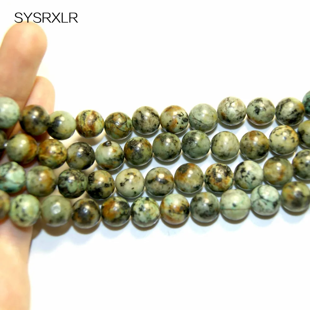 Wholesale New Fashion Natural Stone Round Loose For African Beads Bling Diy Bracelet Necklace Do 4 6 8 10 12 MM | Украшения и