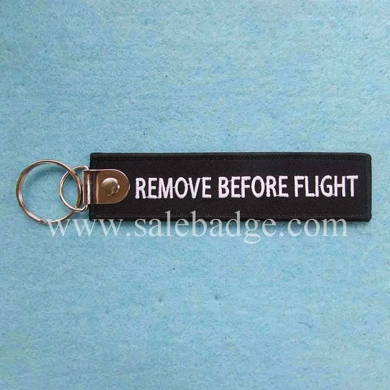 

Hot sale manufacturer Factory direct Custom Polyester Embroidered Key Chains