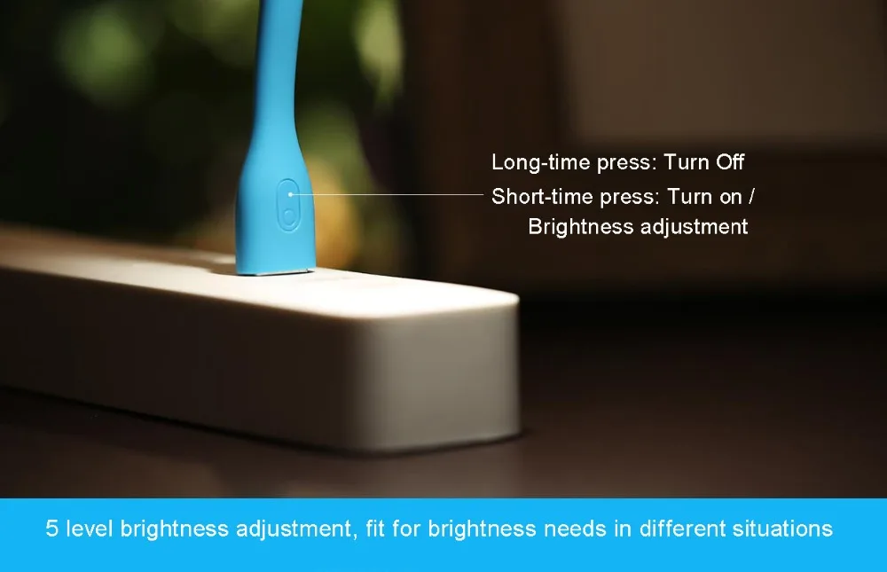 Xiaomi USB Светодиодная лампа Xiaomi с USB для power Bank/comupter портативный Блестящий светодиодный светильник с переключателем