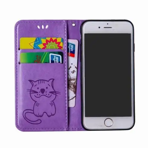 For Samsung Galaxy Note 8 A8 A5 A7 2018 S9 Plus J2 Pro J330 J310 Phone Case Cute Cartoon Wallet Leather Flip Stand Cover | Мобильные