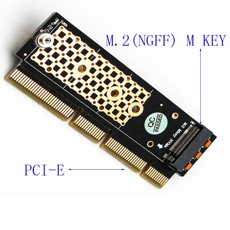 HL M.2(NGFF) Накопитель SSD с протоколом NVME к PCI Express 3,0 адаптер с радиатора для 1U/2U сервер и низкий профиль ПК