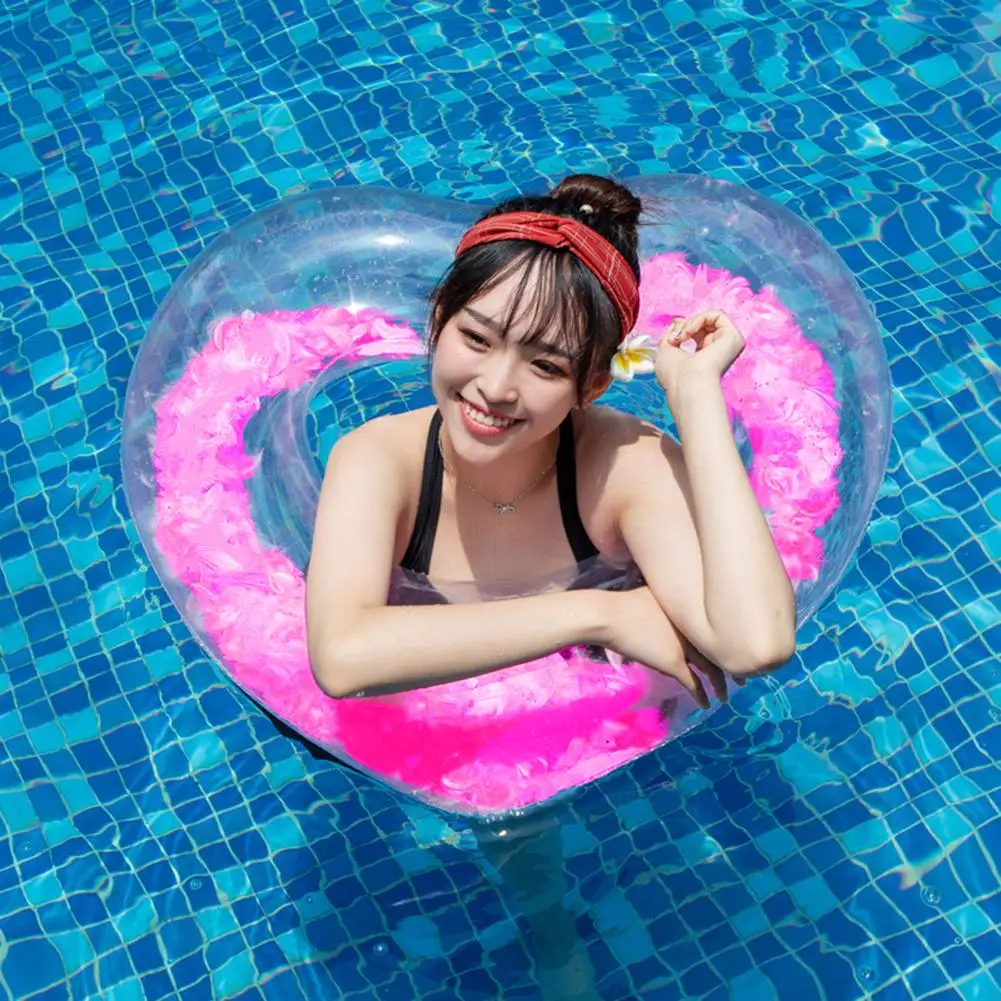 90 ярдов Надувное сердце форма Builtin перо водные виды спорта 82 см плавательный