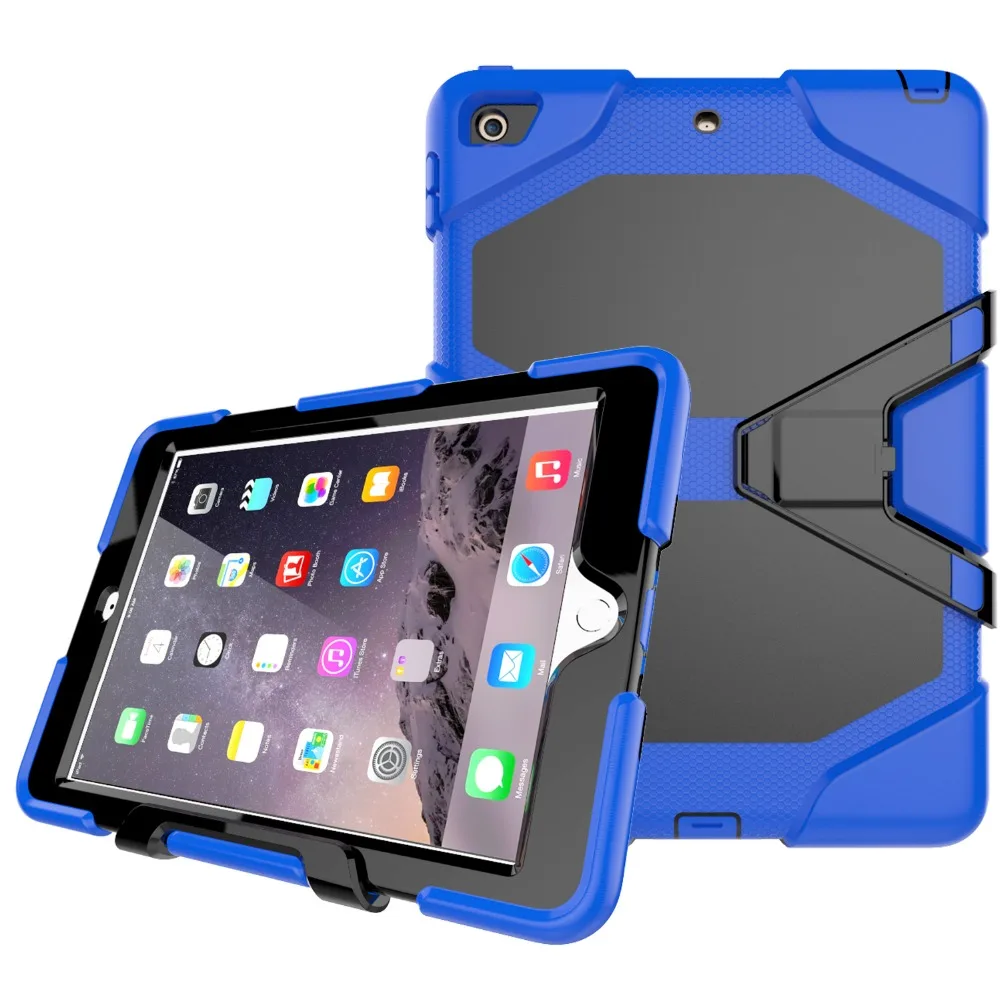 Для Apple нового iPad 9 7 дюйма 2017 &amp 2018 ударопрочный армированный гибридный защитный