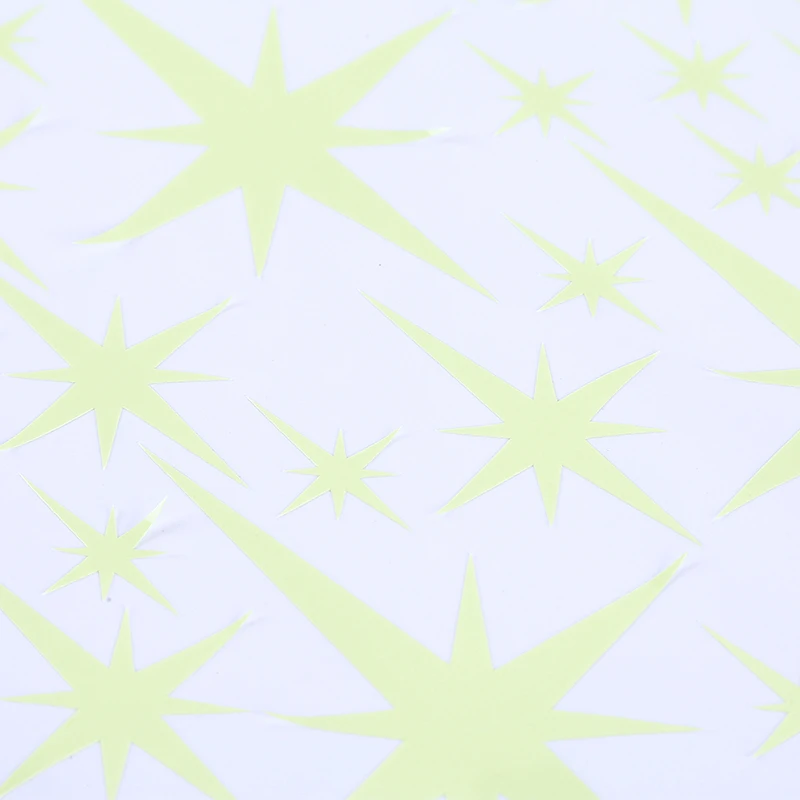 Красивая светится в темноте звезда точка светящаяся декор для детской комнаты