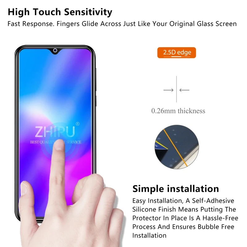2 шт закаленное стекло для Blackview A60 Pro защита экрана 2.5D 9H закаленное стекло для Blackview A60 профессиональная защитная пленка
