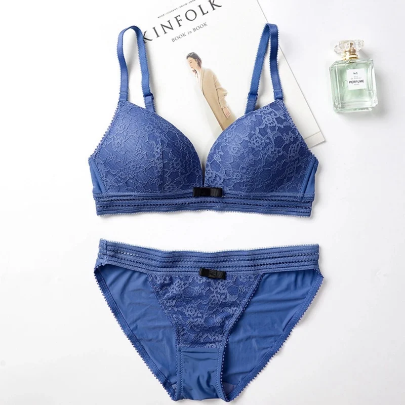 Женский комплект нижнего белья с вышивкой пуш ап сексуальное кружевное нижнее