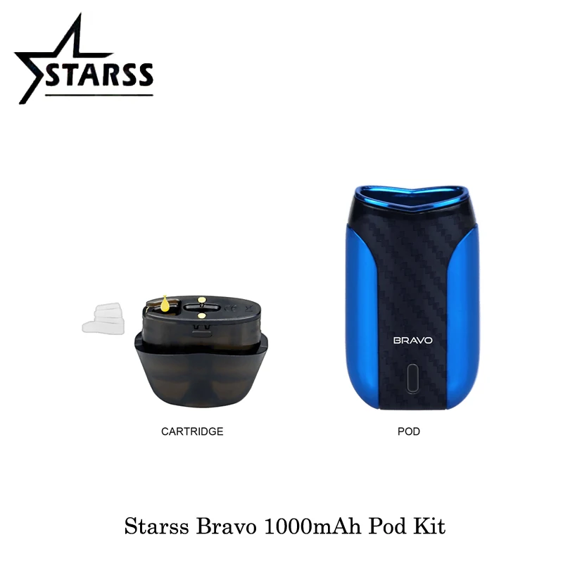 Электронные сигареты Starss Bravo 1000mAh Pod система 2 мл емкость картридж с