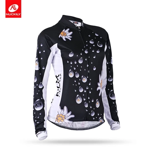 CJ130 BLACK NUCKILY Лето Custom fit Cycle рубашка женская тонкая форма с длинным рукавом Велоспорт Джерси GH001 - Цвет: CJ130 BLACK