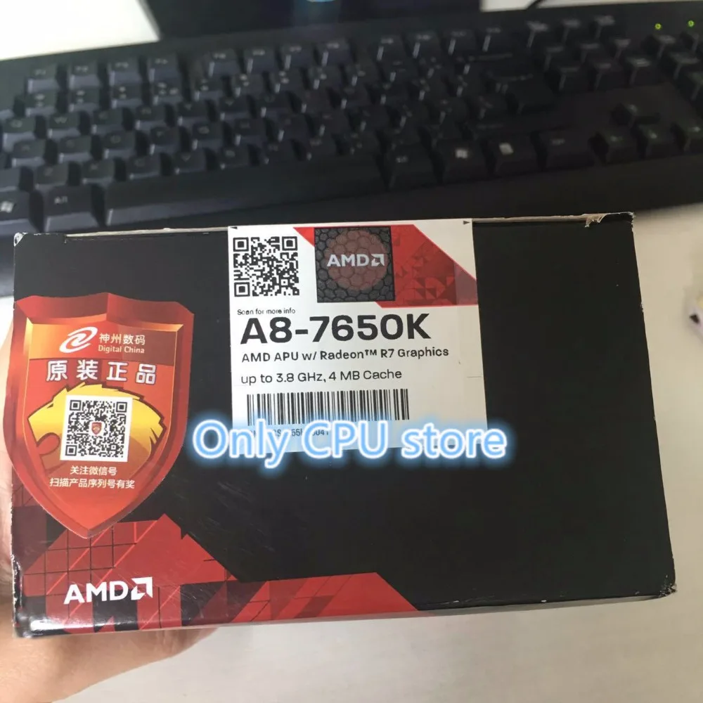 AMD A8-Series A8-7650K A8 7650 K FM2+ APU Quad-Core Процессор работает должным образом настольный процессор
