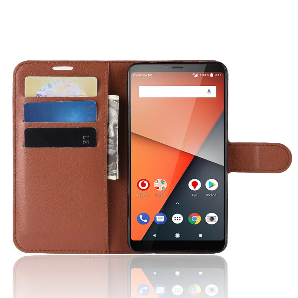 Чехол для телефона Vodafone Smart X9 откидная Обложка на заднюю панель из искусственной