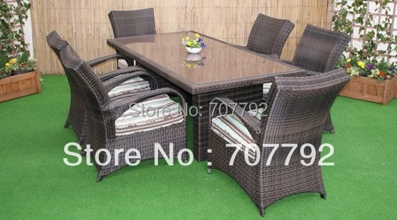 Ротанговая мебель для патио уличный Обеденный набор столы и стулья|outdoor dining set|table
